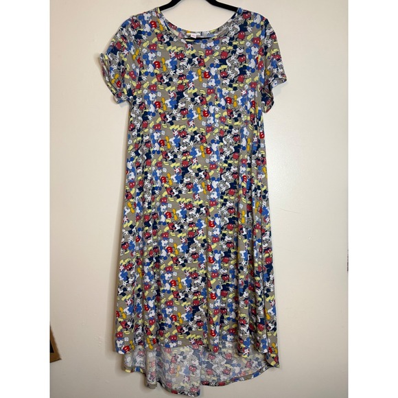 LuLaRoe Dresses & Skirts - LuLaRoe Disney Mickey Mouse Print‎ Casual Dress Size S Womens